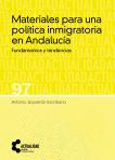 Portada "Materiales para una política inmigratoria en Andalu´cía"